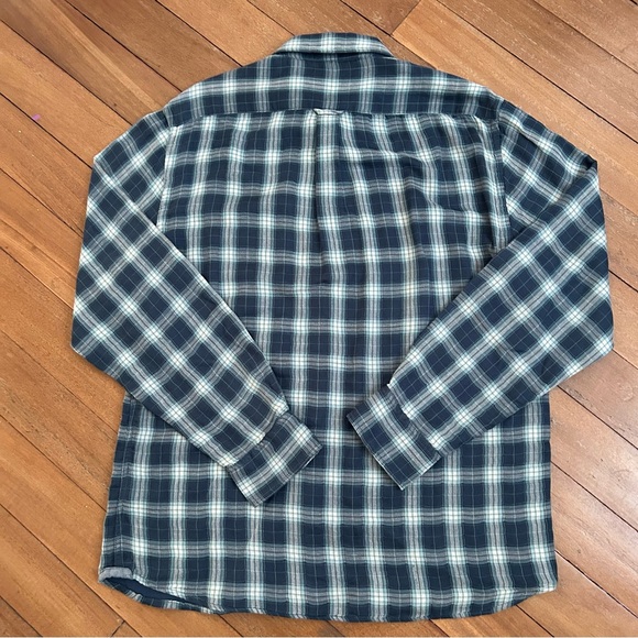 Grayers Double Cloth Flannel Shirt Navy - Picture 7 of 11